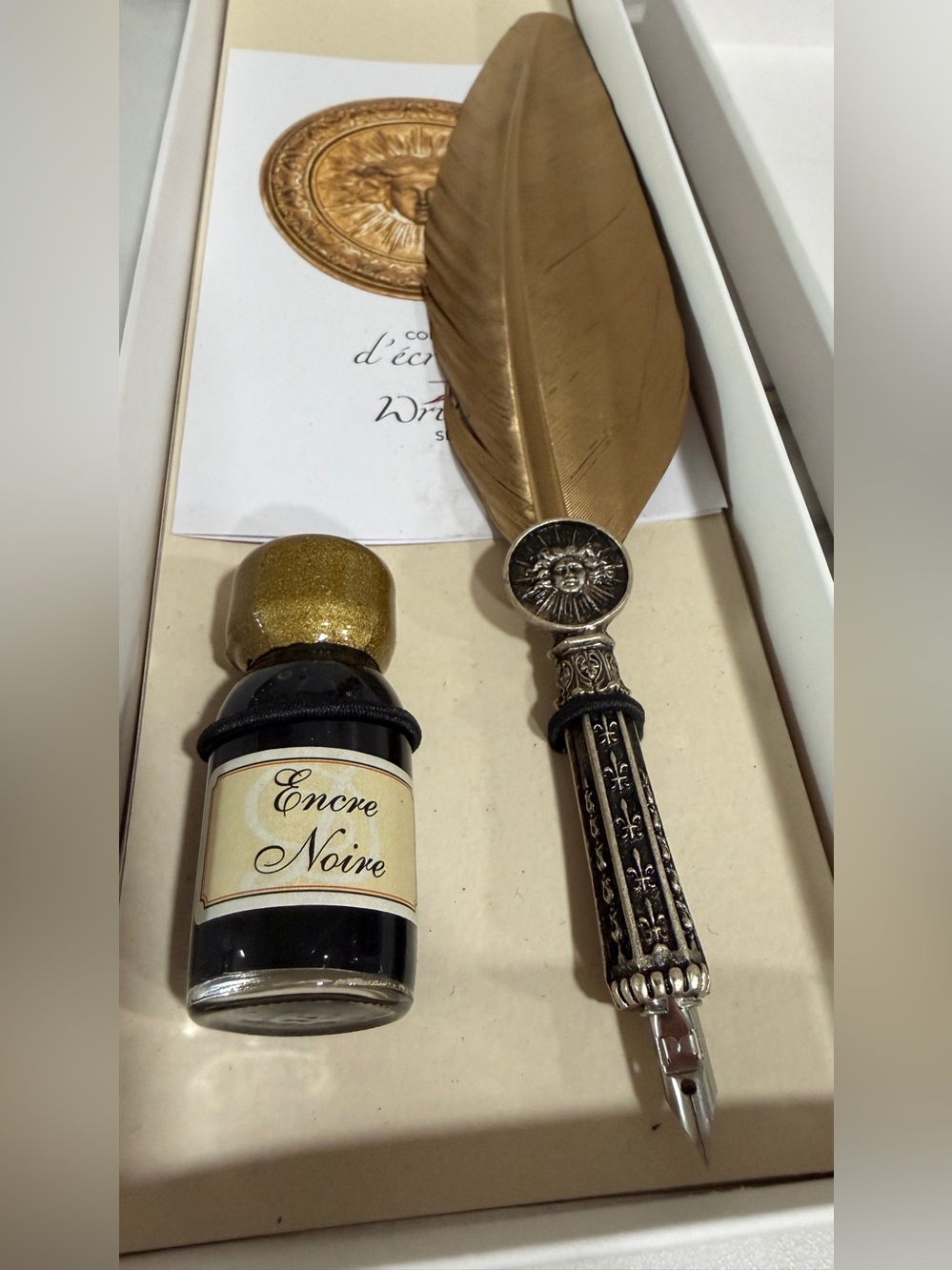 From Paris With Love Calligraphy Writing set. Chateau De Versailles. Brand New